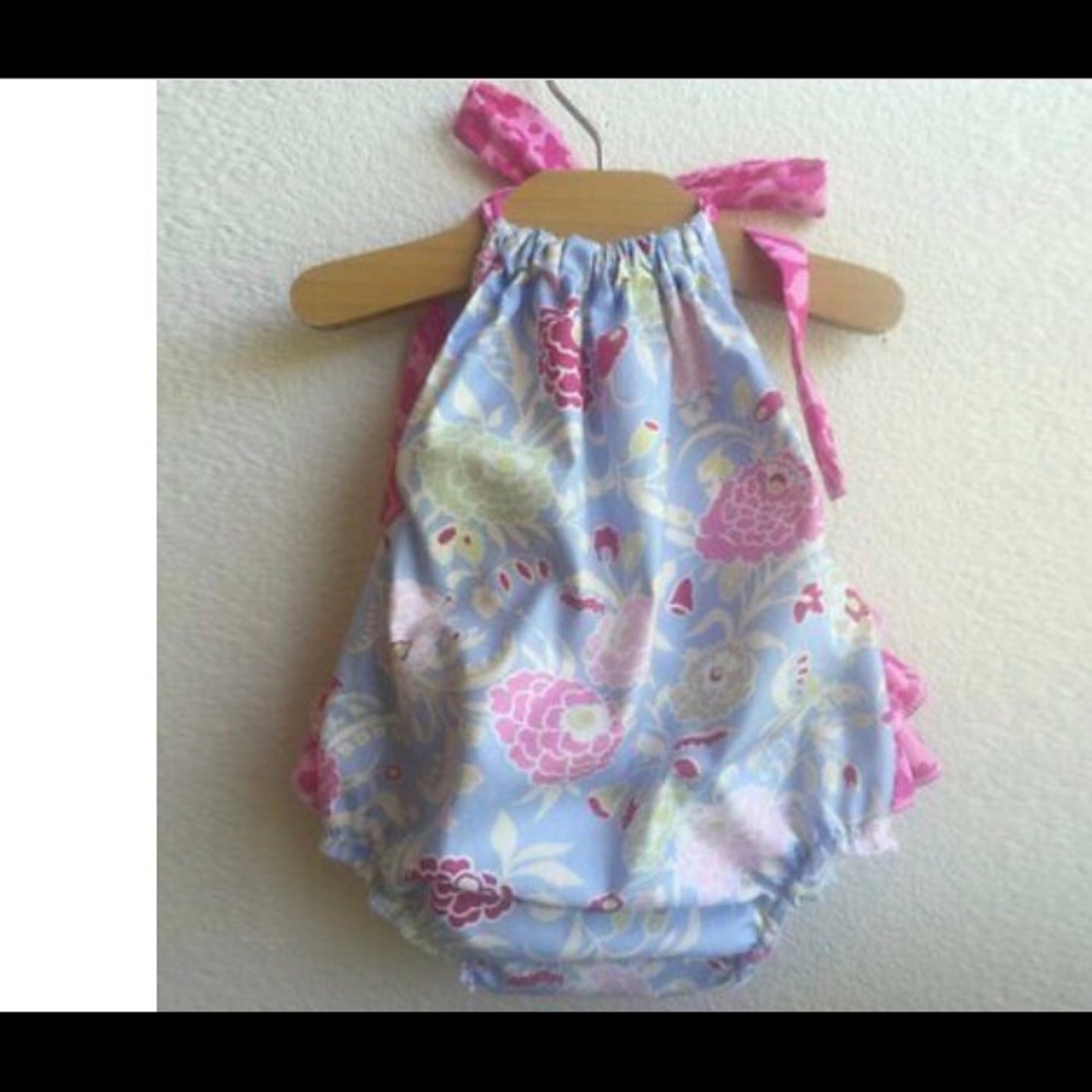 girls romper sun suit